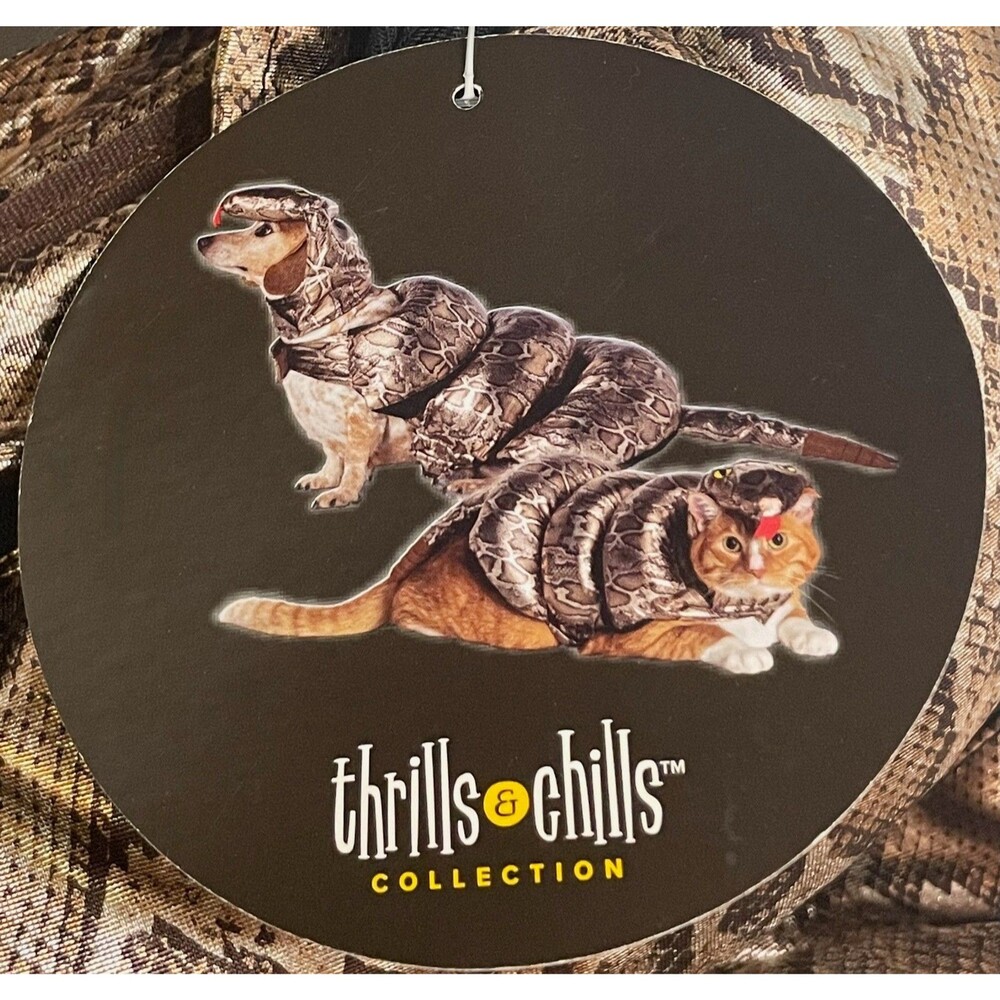 Halloween Pet Dog Cat SNAKE COSTUME Size Medium Thrills & Chills
